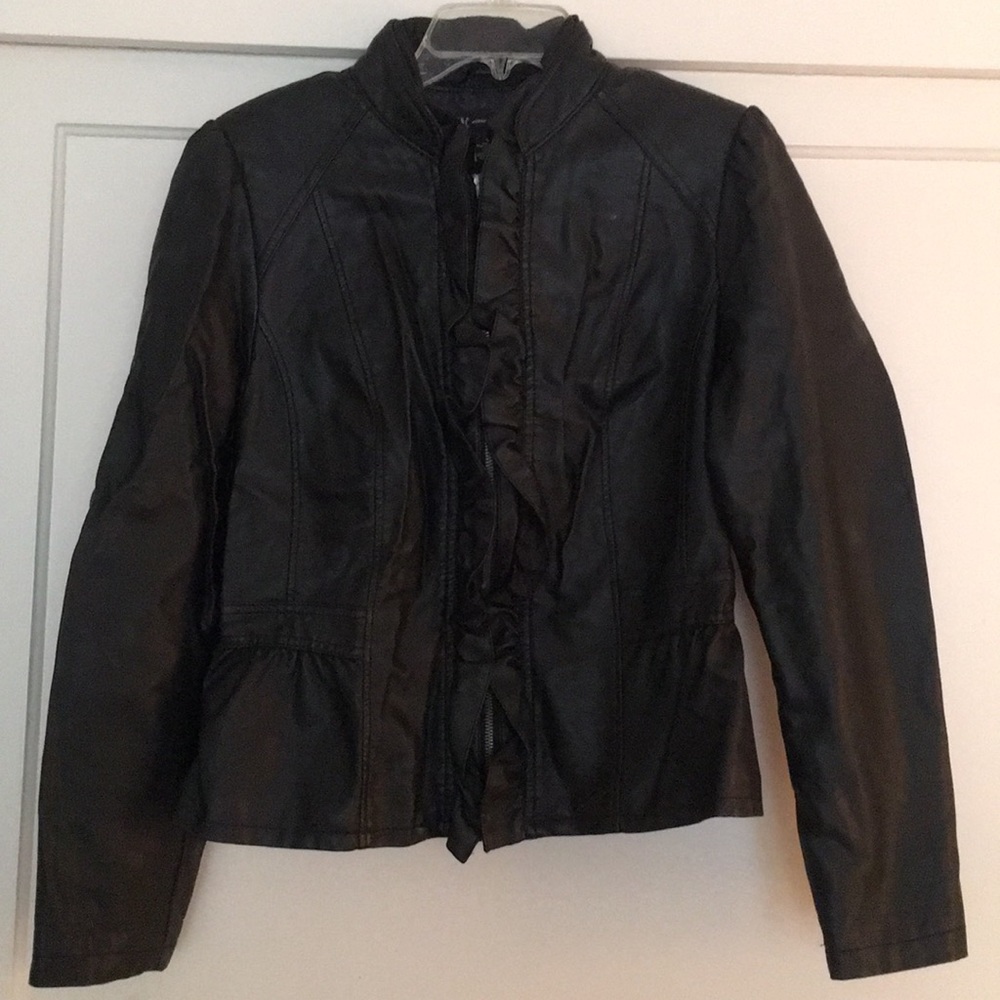 INC Black Non Leather Lining Jacket